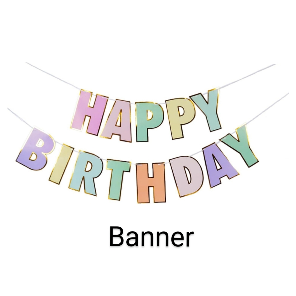 Colorful Happy Birthday Banner